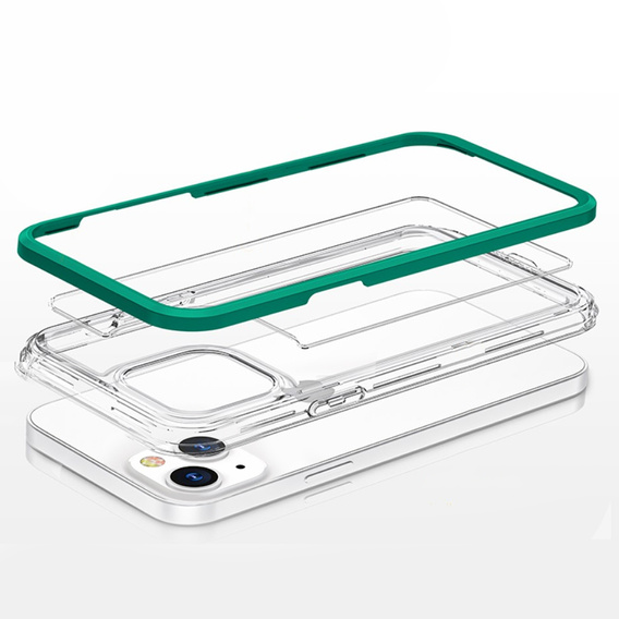 Etui ERBORD do iPhone 13 Mini, Hybrid Frame, Dark Green