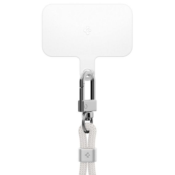 Smycz do telefonu Spigen Crossbody Strap + Wrist Strap + ConTag,  biała