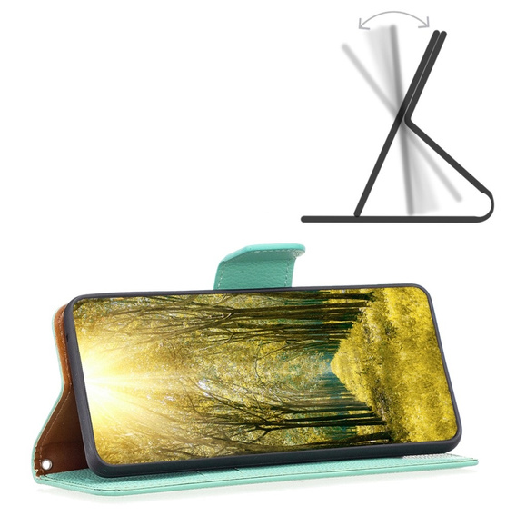Etui z klapką do Xiaomi Redmi 12 4G, Wallet Litchi Magnet, zielone