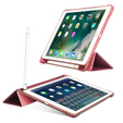 Etui do iPad 9.7" 2018/2017 (6/5 gen.) / Air 2/1 9.7" 2014/2013, Smartcase z miejscem na rysik, różowe rose gold
