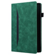 Etui do Samsung Galaxy Tab S10 FE+ Plus, Classic, z miejscem na rysik, zielone