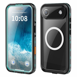 Etui do iPhone 17 Air, Wodoodporne IP68, SHELLBOX MagSafe, niebieskie