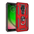 Etui pancerne do Motorola Moto G7 Power, Nox Case Ring, czerwone