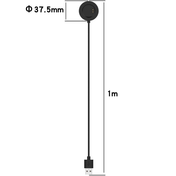 Ładowarka kabel USB do Realme Watch 2/3 Pro, Czarny