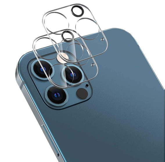 2x Szkło hartowane na aparat ERBORD do iPhone 13 Pro, przezroczyste
