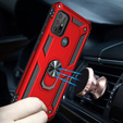 Etui pancerne do Motorola Moto G10/G30, Nox Case Ring, czerwone