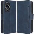 Etui z klapką do Huawei Nova 11, Card Slot, granatowe