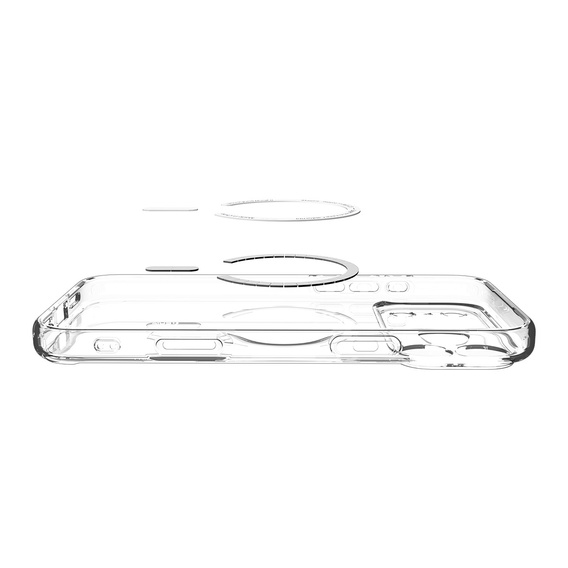 Etui Spigen Ultra Hybrid MagSafe do iPhone 17 Pro, Clear / White