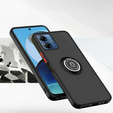 Etui do Motorola Moto E14, Frosted Ring, czarne