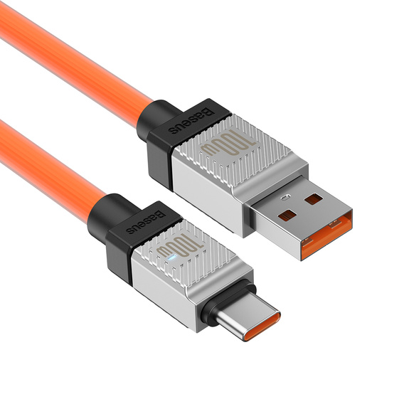 Baseus CoolPlay kabel USB-A USB-C 1 m 100 W - Pomarańczowy