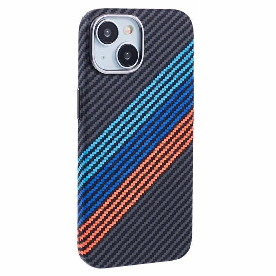 Etui do iPhone 13, Carbon Fiber MagSafe, granatowe