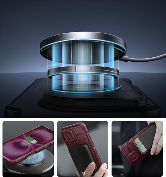 Etui Dexnor MagSafe z osłoną aparatu do iPhone 16