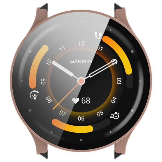 2w1 Etui + Szkło Hartowane do Garmin Venu 3S, Różowe