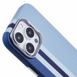 Etui do iPhone 16 Pro, Carbon Fiber MagSafe, niebieskie