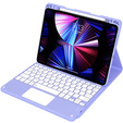 Etui z klawiaturą do iPad Air 10.9" 2022/2020 (5/4 gen.), Touchpad, fioletowe