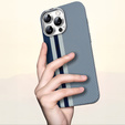 Etui do iPhone 15 Pro, Carbon Fiber MagSafe, niebieskie