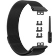 Pasek Bransoleta Milanese do Huawei Watch Fit, Czarny