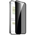 2x Szkło Hartowane prywatyzujące do iPhone 15, ERBORD 9H Easy App Anti-Peep