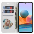 Etui z klapką do Samsung Galaxy A35 5G, Wallet Zipper Pocket Glittery, srebrne