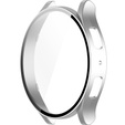 2w1 Etui + Szkło Hartowane do Samsung Galaxy Watch 6 40mm, Srebrne