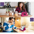 Etui do Samsung Galaxy Tab A7 Lite 8.7 T220 / T225, Obrotowe 360, Różowe