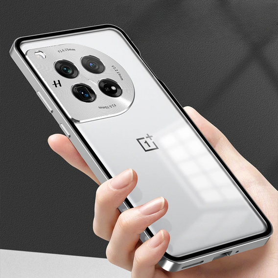 Etui do OnePlus 13R, Frame Case, srebrne
