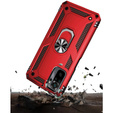 Etui pancerne do Xiaomi Redmi Note 10 / 10S, Nox Case Ring, czerwone
