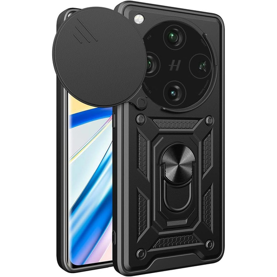 Etui pancerne do Oppo Find X8 Pro, CamShield Slide, czarne