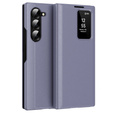 Etui z klapką do Samsung Z Fold5 5G, Smart View Wallet, lawendowe