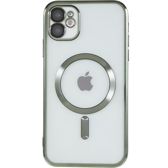 Zestaw Etui do iPhone 12, MagSafe Hybrid, zielone + Szkło