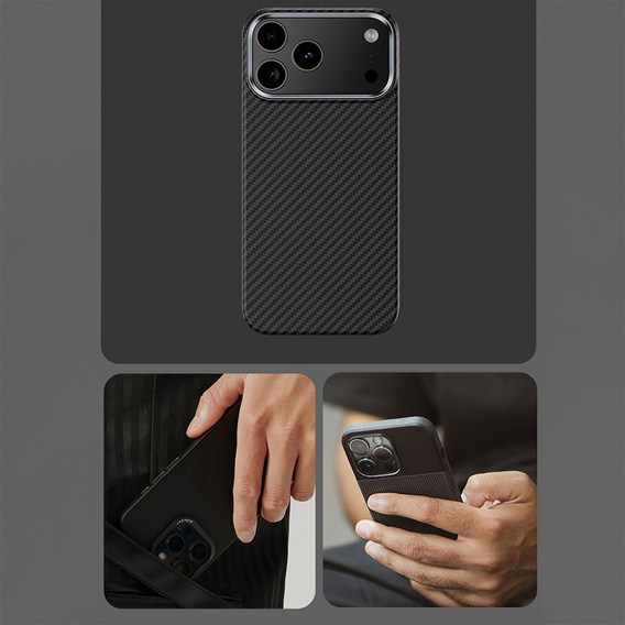 Etui BENKS Kevlar Armor Air Carbon Fiber 600D A070 do MagSafe do iPhone 17 Pro Max
