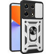 Etui pancerne do Infinix Note 30 Pro, CamShield Slide, srebrne