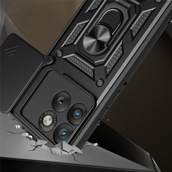 Etui pancerne CamShield Slide z osłoną aparatu i ringiem do Motorola Edge 70