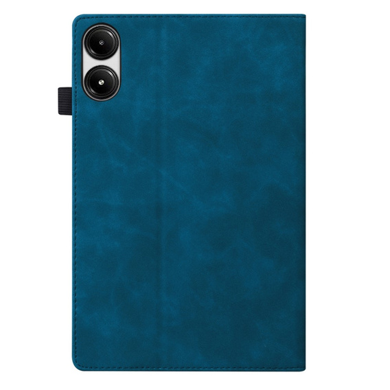 Etui z klapką do Xiaomi Redmi Pad 2 z kieszonkami i podstawką – niebieskie