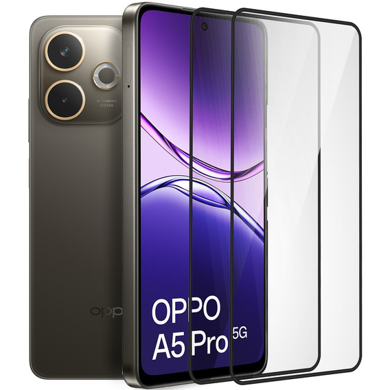 2x Szkło Hartowane ERBORD 3D do Oppo A5 Pro 5G – ochrona całego ekranu