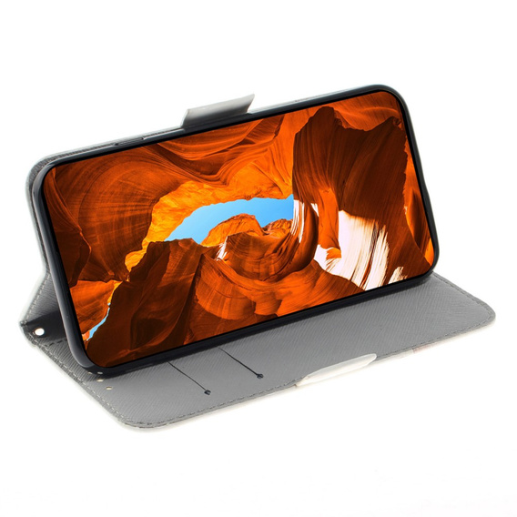 Etui z klapką do Xiaomi Redmi Note 13 Pro 5G, Wallet, Flowers zielone