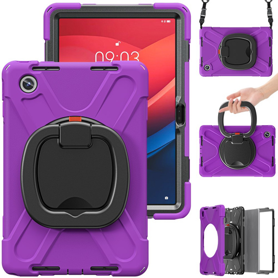 Etui dla dzieci do Lenovo Tab M11, pancerne, fioletowe