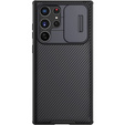 Etui do Samsung Galaxy S22 Ultra, pancerne Nillkin, CamShield Pro, Czarne