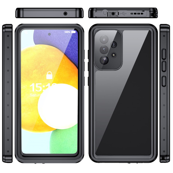 Etui Wodoodporne IP68 do A52s 5G / A52 5G / A52 4G, Redpepper, czarne