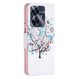 Etui z klapką do Realme C55, Wallet, Colorful Tree białe