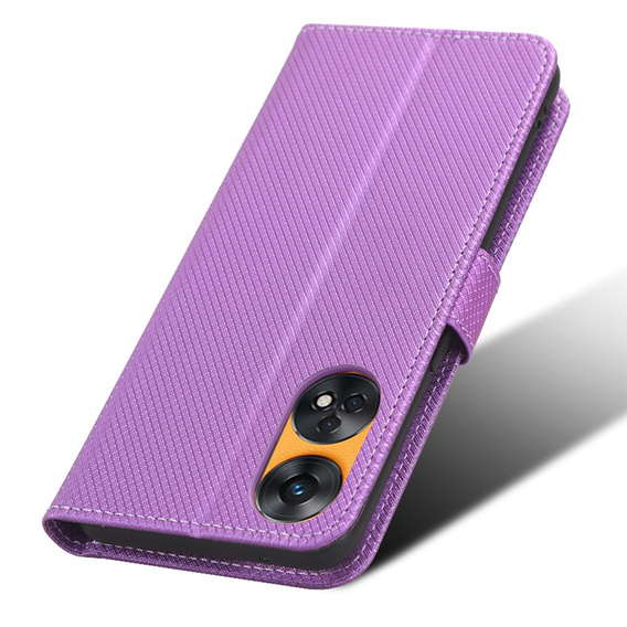 Etui z klapką do Oppo Reno8 T 4G, Wallet Smart Magnet, fioletowe