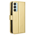 Etui z klapką do Samsung Galaxy M15 5G, Crazy Horse Wallet, złote