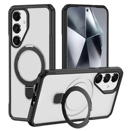 Etui do Samsung Galaxy S25/S24 magnetyczne, z podstawką – matowe białe