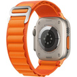 Zestaw Pasek Nylonowy + Etui 2w1 do Apple Watch 4/5/6/SE 40mm, Pomarańczowy