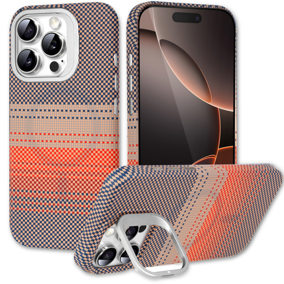 Etui do iPhone 16 Pro Max, Frame Kickstand, do MagSafe, Sunset Grey