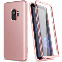 Etui do Samsung Galaxy S9, Suritch Full Body, różowe rose gold