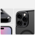 Etui z MagSafe Spigen do iPhone 16 Pro, Ultra Hybrid "T", matowe przezroczyste / czarne + Szkło