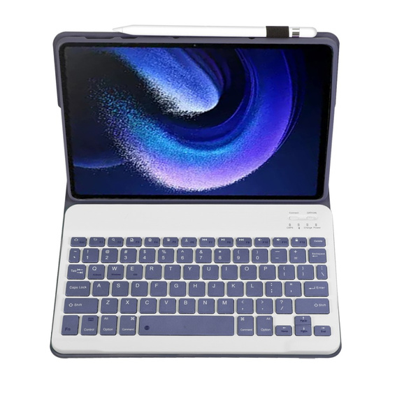 Etui z klawiaturą bluetooth do Xiaomi Pad 6/6 Pro, Fioletowe