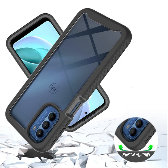Etui do Motorola Moto G31/G41, Shockproof, z folią, czarne