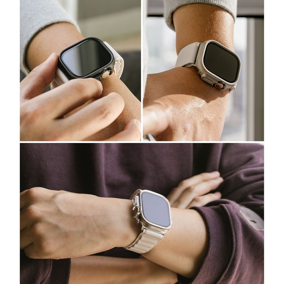 Etui Ringke do Apple Watch Ultra 1/2/3 49mm, Slim, 2-Pack, Clear / Matte Black